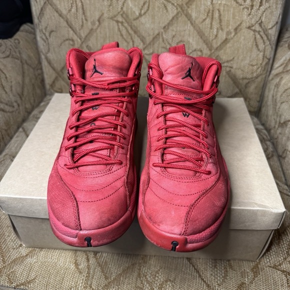 Size 8 - Nike Air Jordan 12 Retro Gym Red 130690-601 - Picture 5 of 8